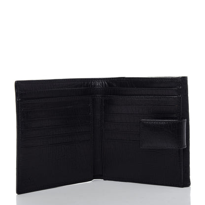 Gucci Monogram Bamboo Bar French Wallet Black 6 of 8