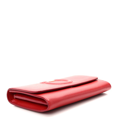 Salvatore Ferragamo Calfskin City Wallet On Chain Red 4 of 11