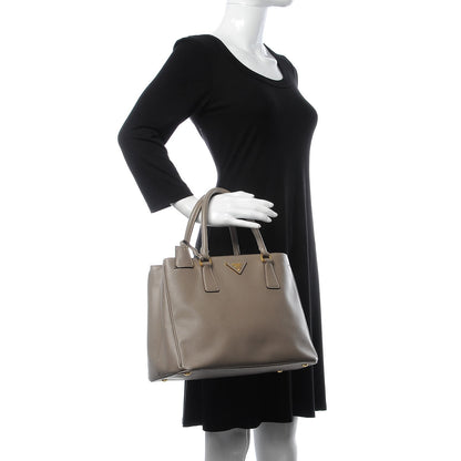 Prada Saffiano Lux Medium Tote Argilla 2 of 17