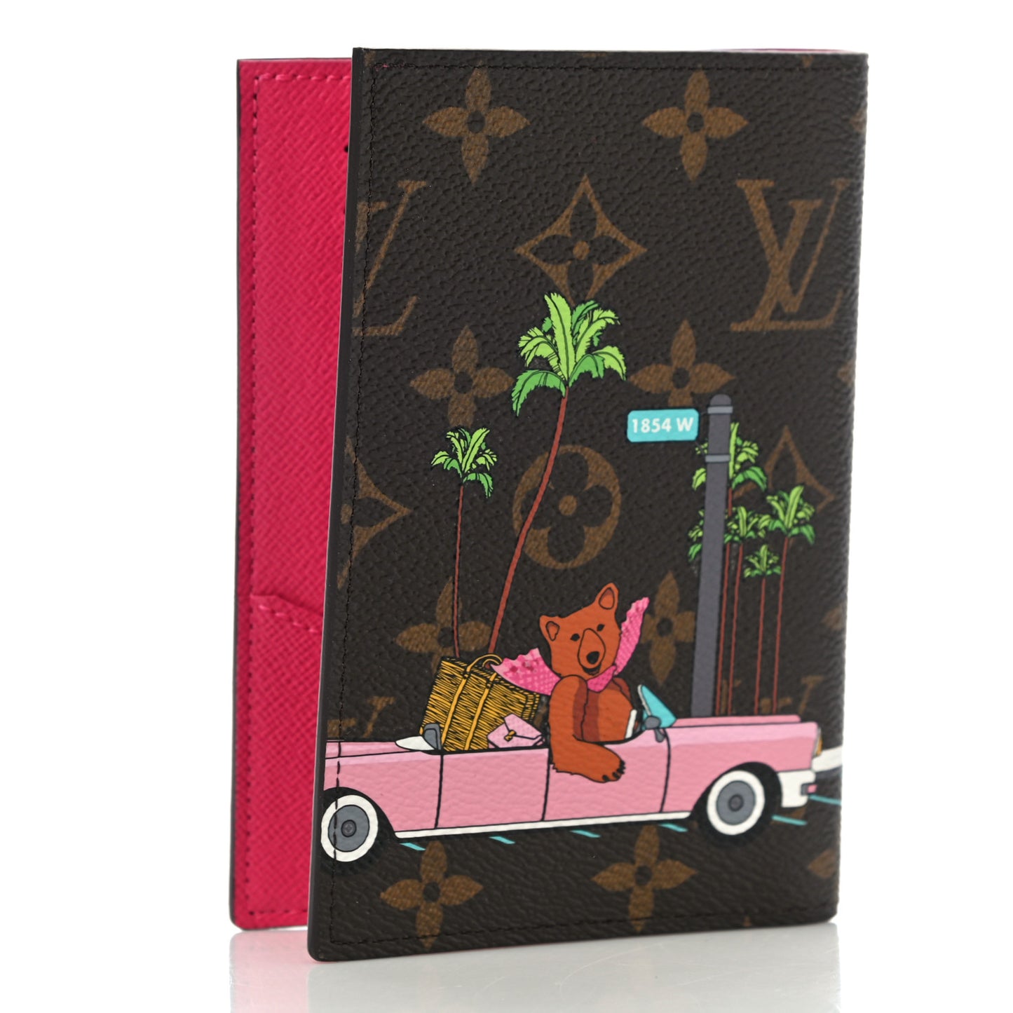 Monogram 2021 Christmas Animation Hollywood Passport Cover Fuchsia
