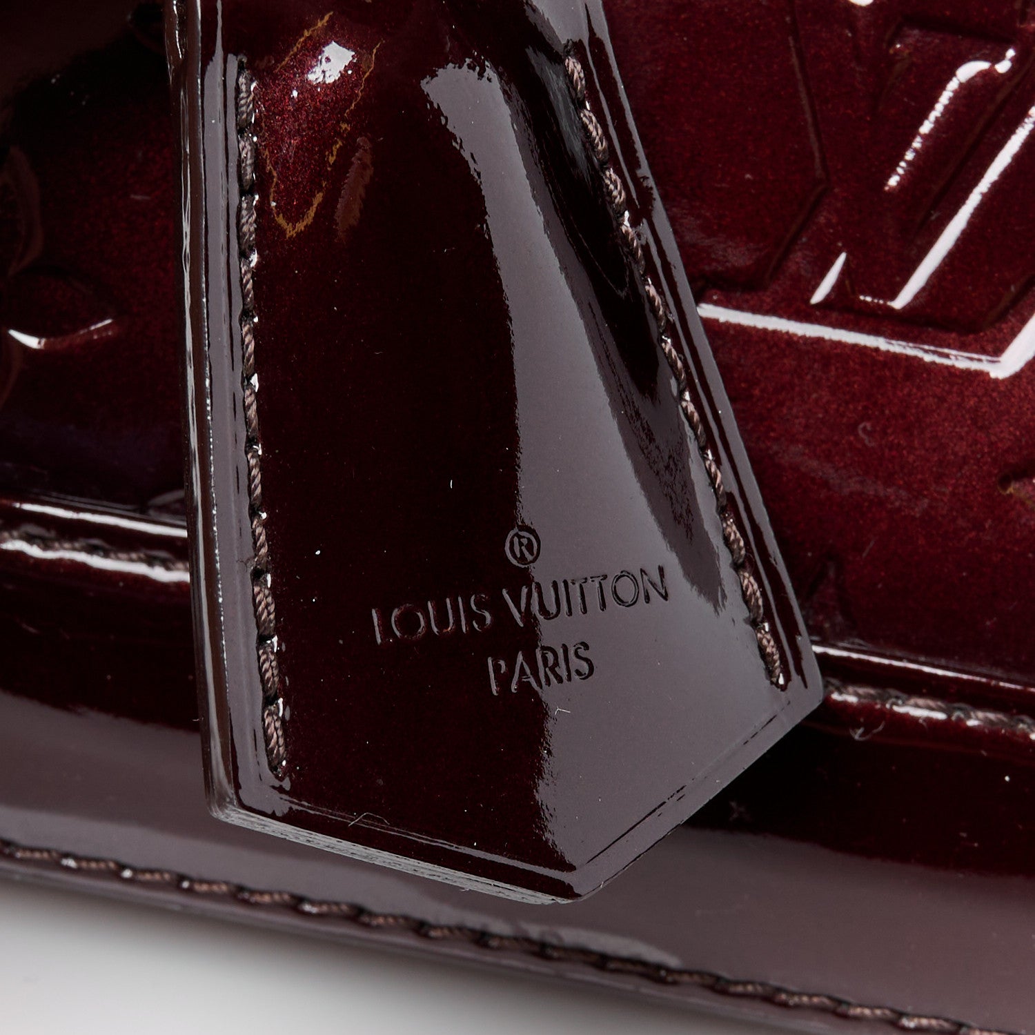 Louis Vuitton Vernis Alma BB Amarante 9 of 12