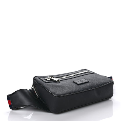 Gucci Soft GG Supreme Monogram Web Belt Bag Black Grey 4 of 8