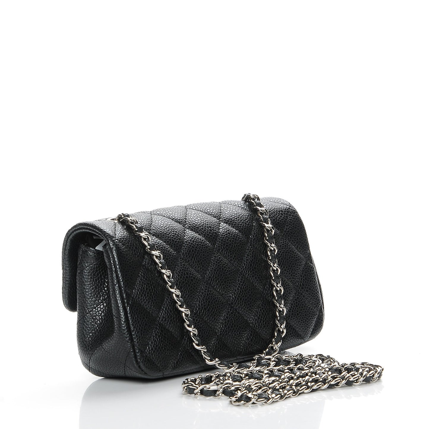 Caviar Quilted Extra Mini Flap Black