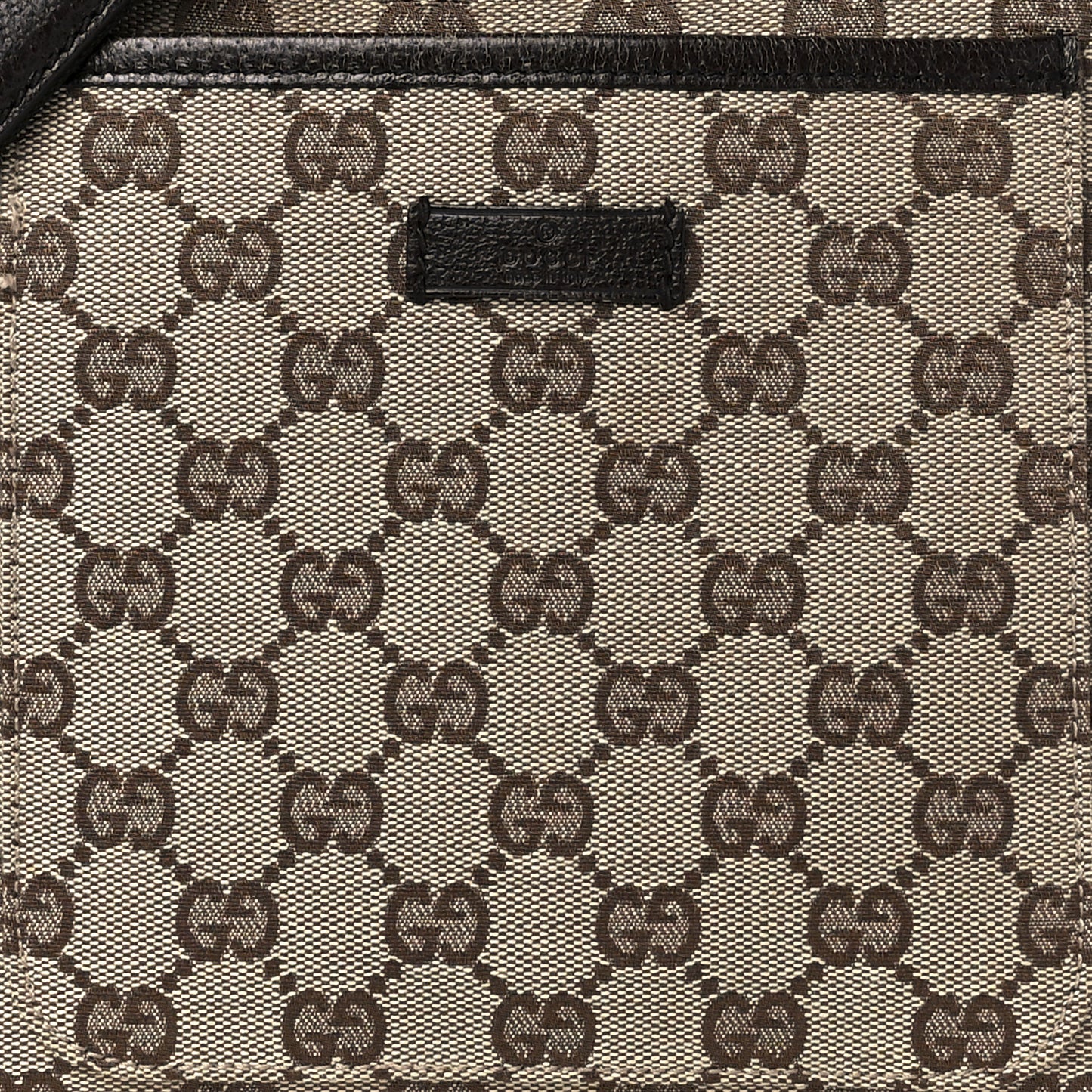 Monogram Flat Messenger Bag Dark Brown