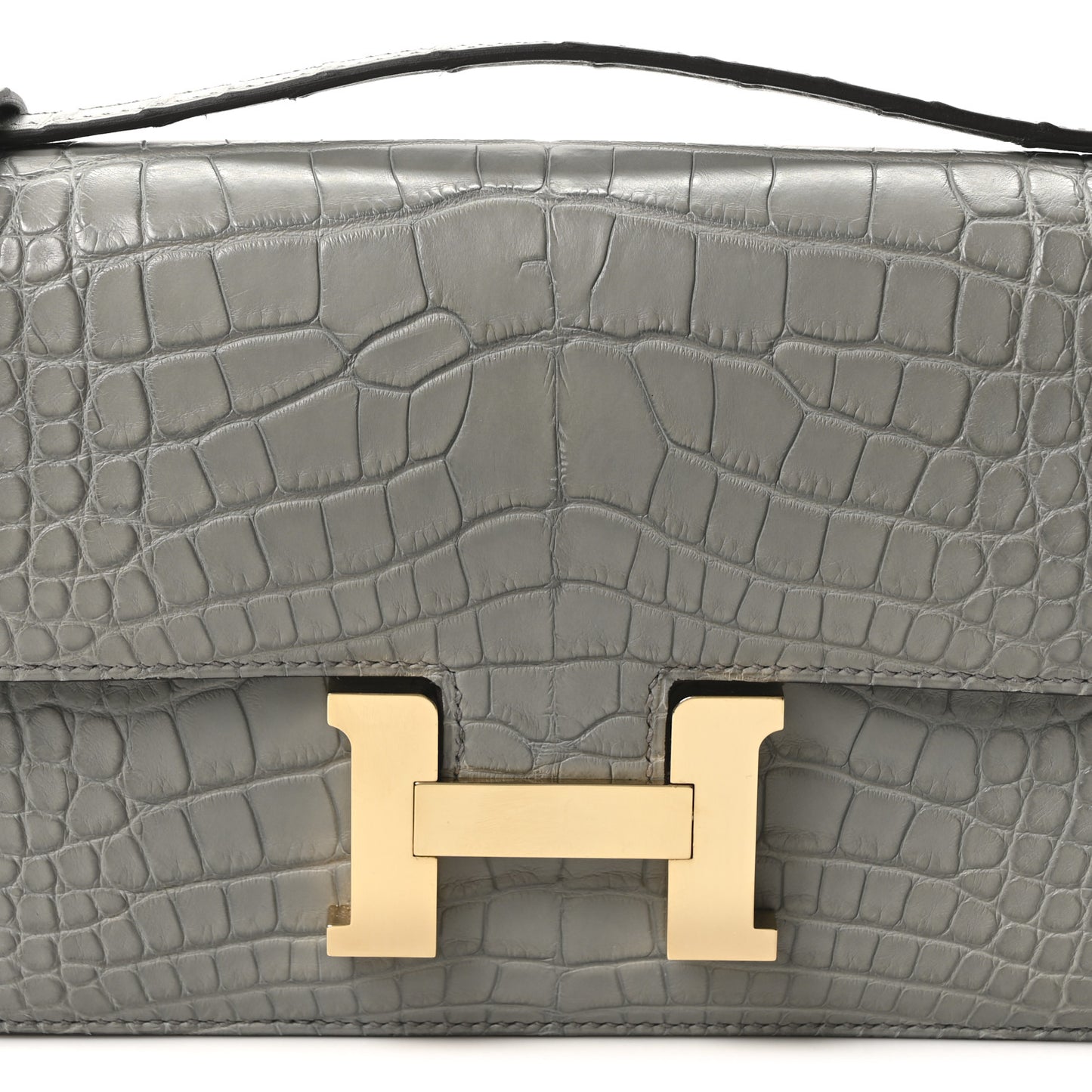 Matte Alligator Constance 1-Elan Gris Cement