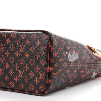 Louis Vuitton Catogram Neverfull MM Marron 10 of 10