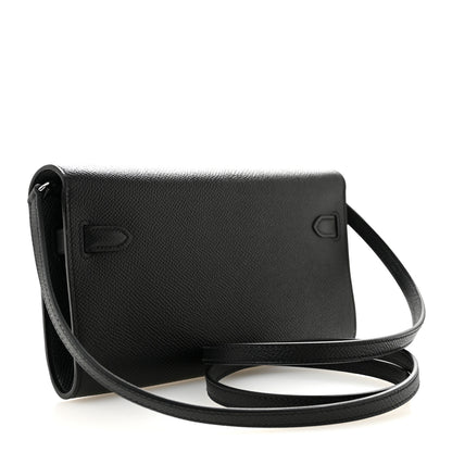 Hermes Epsom Kelly Wallet To Go Black 3 of 11