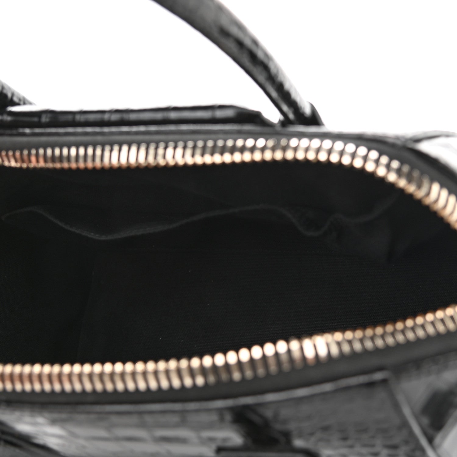 Givenchy Calfskin Crocodile Embossed Small Antigona Black 5 of 11