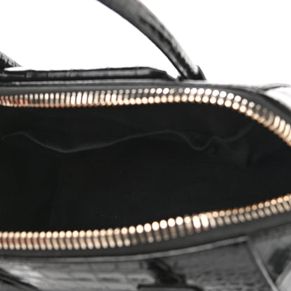 Givenchy Calfskin Crocodile Embossed Small Antigona Black 5 of 11