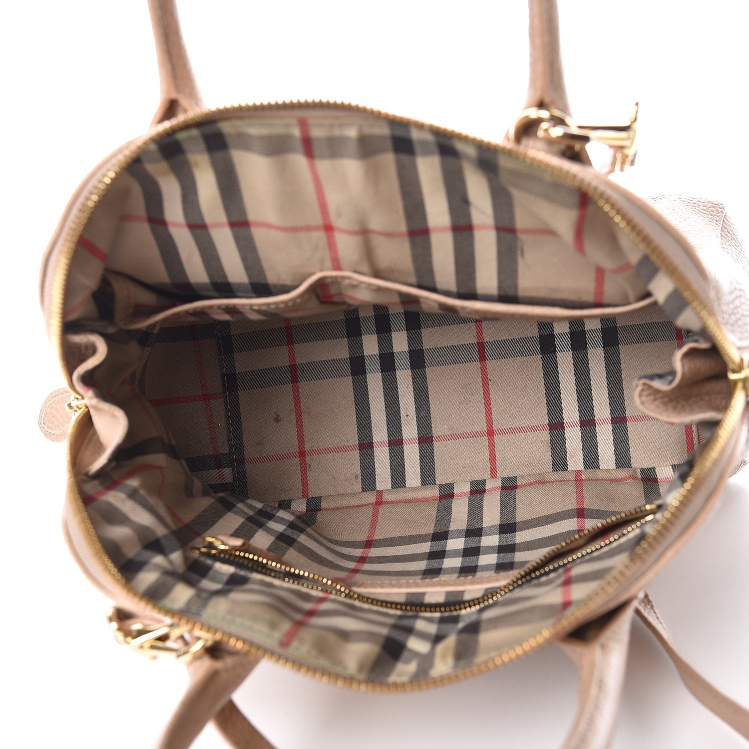 Burberry London Grainy Calfskin Small Greenwood Bowling Bag Light Nude 5 of 24