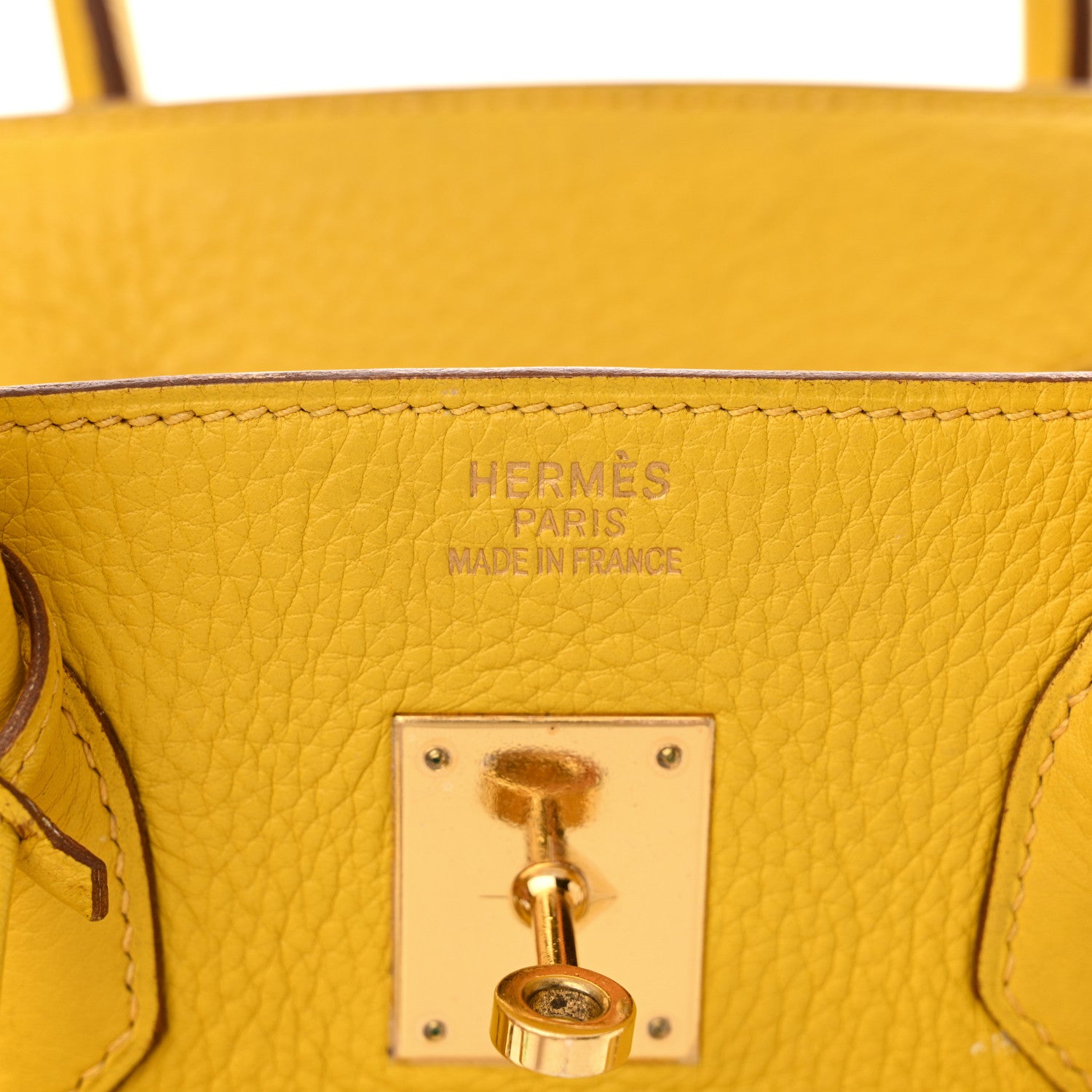 Hermes Taurillon Clemence Birkin 35 Soleil 6 of 29