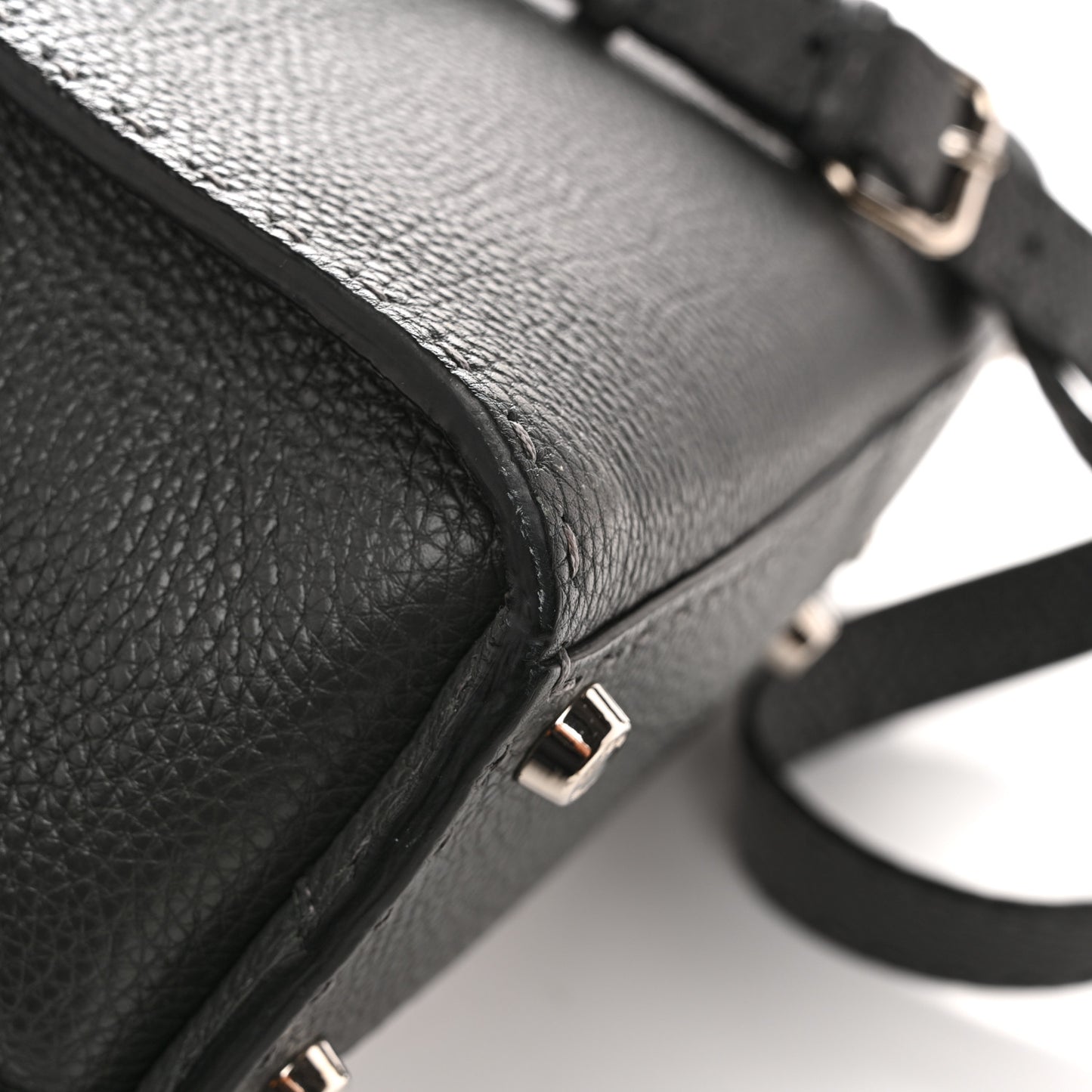 Cuoio Romano Selleria Bi-Color Medium Peekaboo Iconic Satchel Asfalto Latte