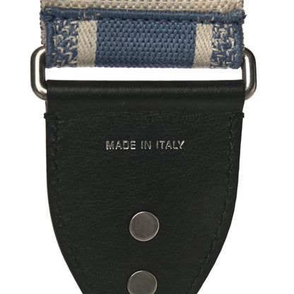 Christian Dior Canvas Embroidered Shoulder Strap Light Blue 6 of 9