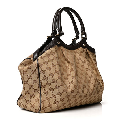 Gucci Monogram Medium Sukey Tote Dark Brown 3 of 12