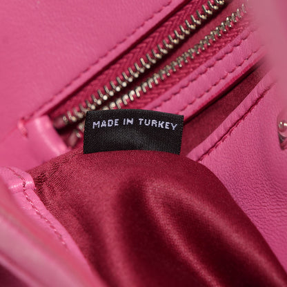 Miu Miu Nappa Matelasse Swarovski Crystal Tote Fuxia 8 of 9