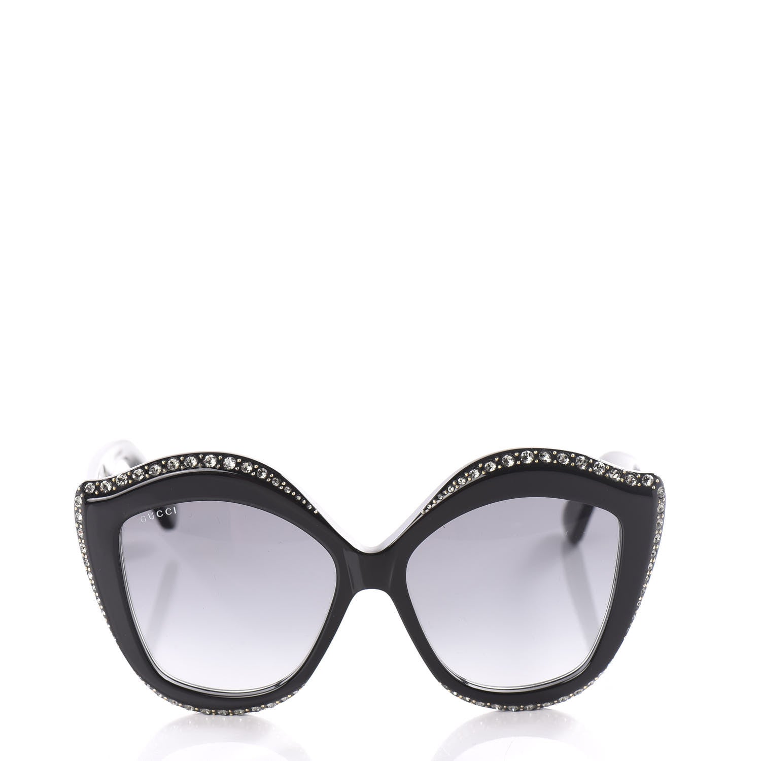 Gucci Crystal Cat Eye GG0118S Sunglasses Black 2 of 8