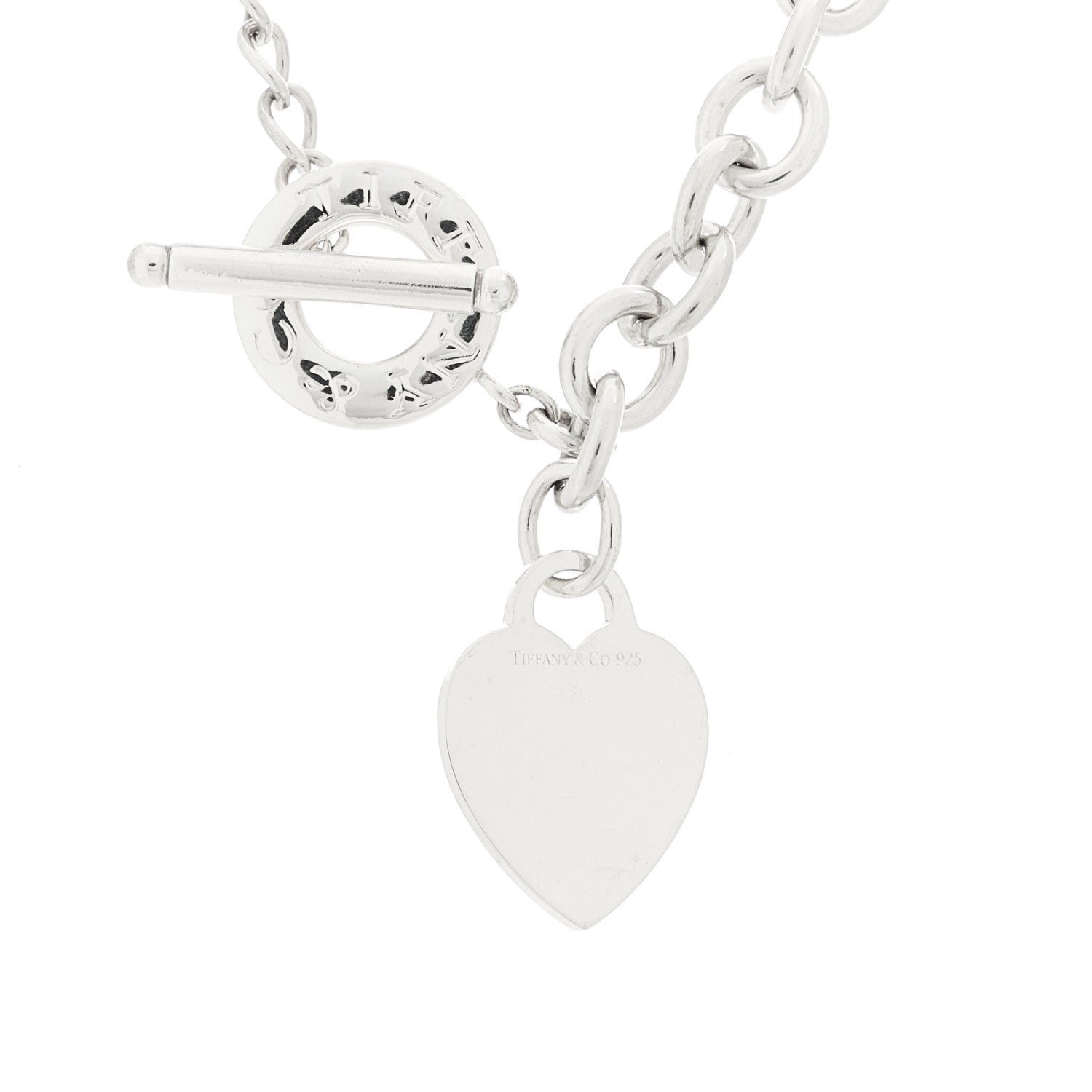 Tiffany Sterling Silver Heart Tag Toggle Necklace 4 of 4