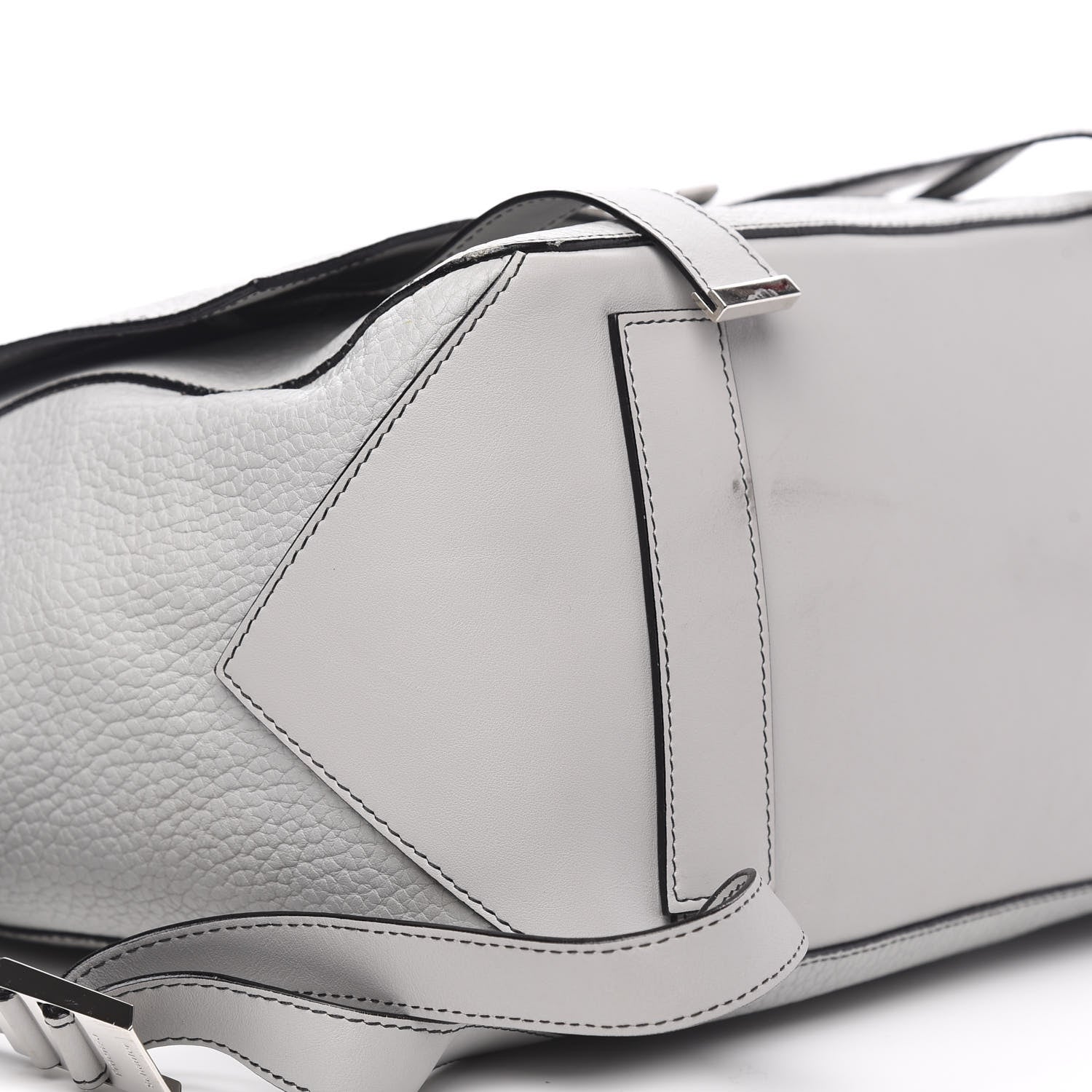Proenza Schouler Pebbled Calfskin Small PS Courier Backpack Heather Grey 6 of 12