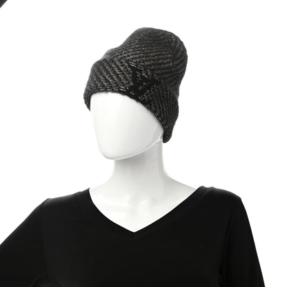 Louis Vuitton Wool Cashmere Warm Me Up Bonnet Beanie Hat Black 2 of 4