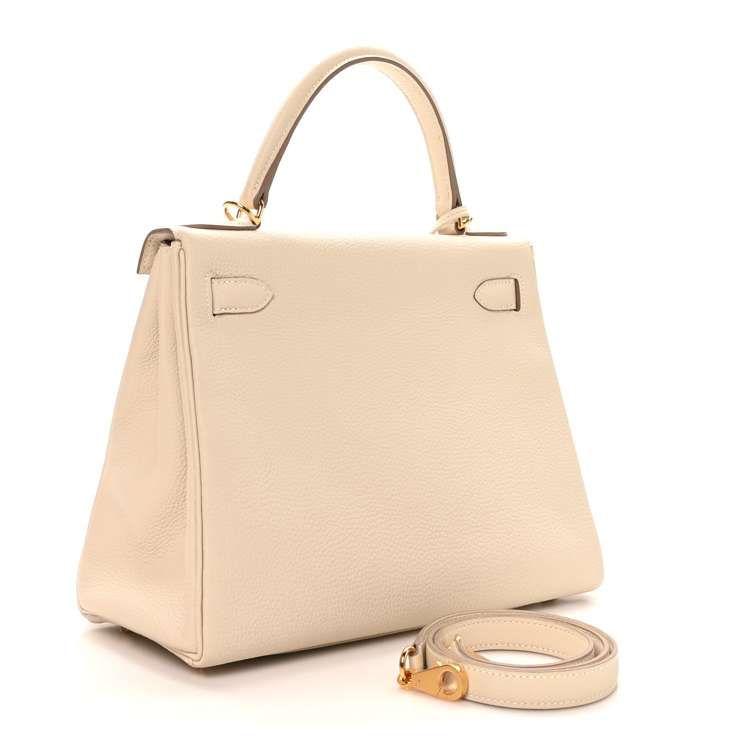 Hermes Togo Kelly Retourne 28 Craie 3 of 10