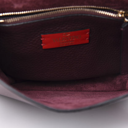 Valentino Garavani Pebbled Calfskin Rockstud Side Slip Crossbody Rubin 6 of 13