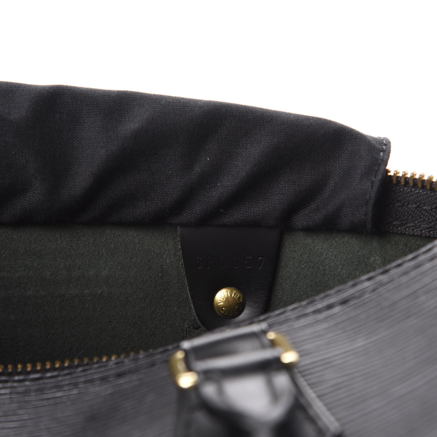Louis Vuitton Epi Speedy 25 Black 9 of 10