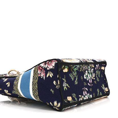Christian Dior Canvas D-Constellation Embroidered Medium Lady D-Lite Bleu Multicolor 9 of 10
