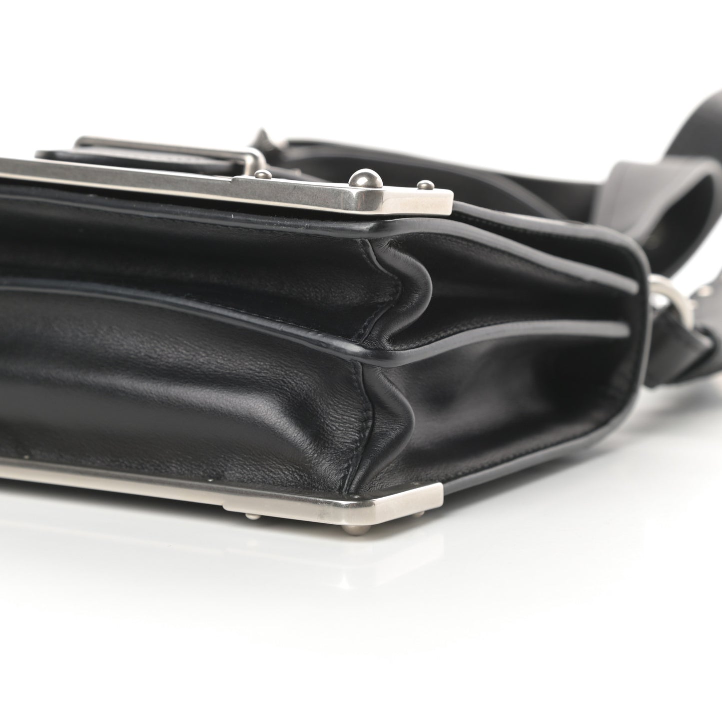 City Calf Saffiano Cahier Bag Black