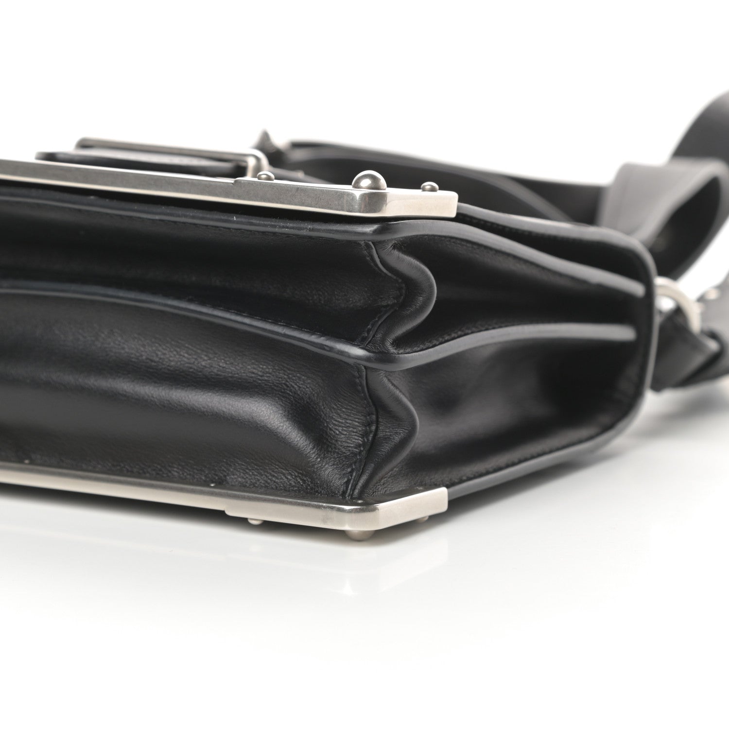 Prada City Calf Saffiano Cahier Bag Black 9 of 11