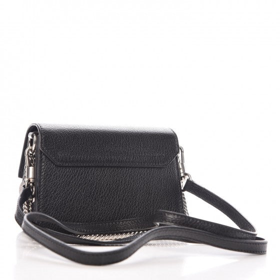 Goatskin Mini GV3 Shoulder Bag Black