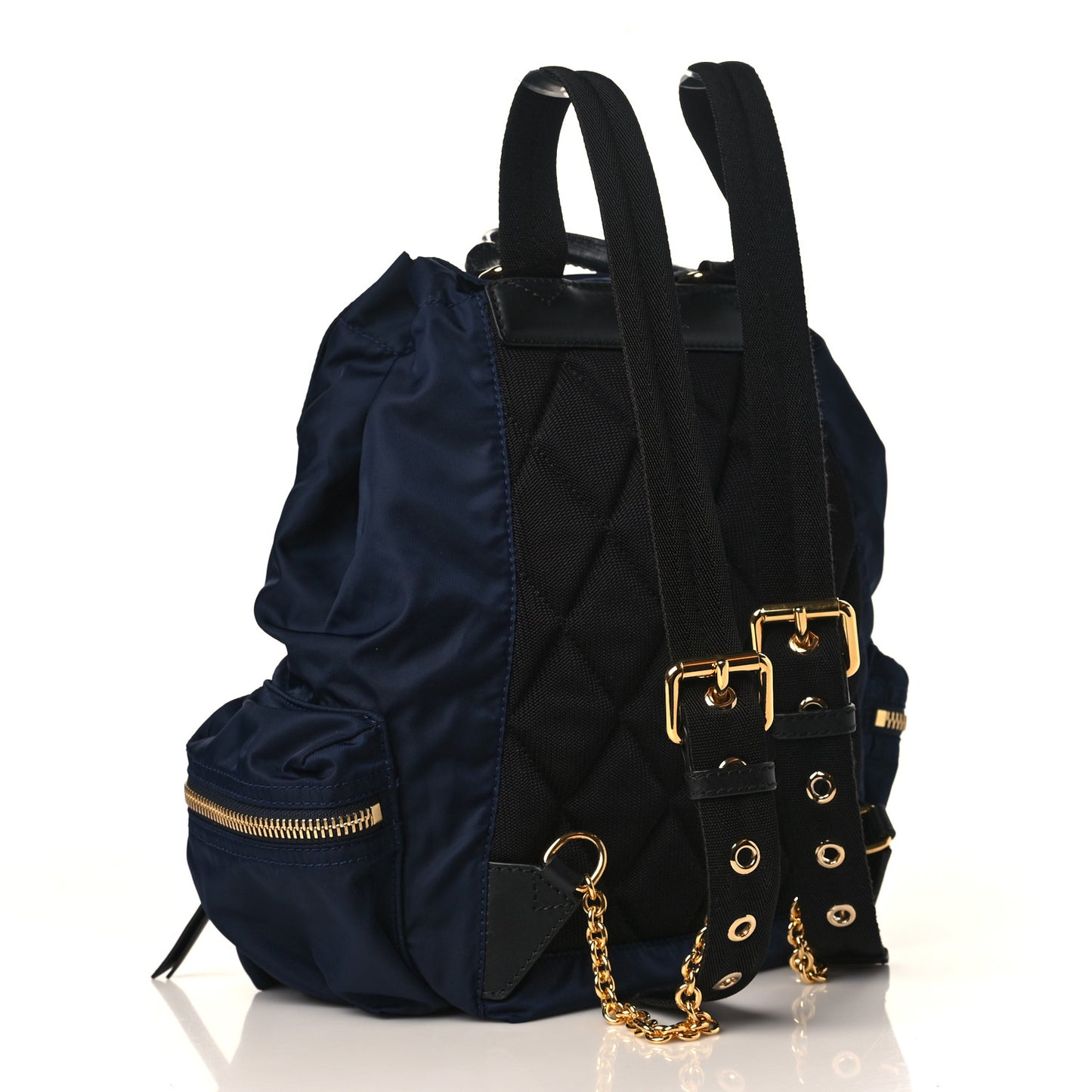 Nylon Medium Rucksack Backpack Ink Blue