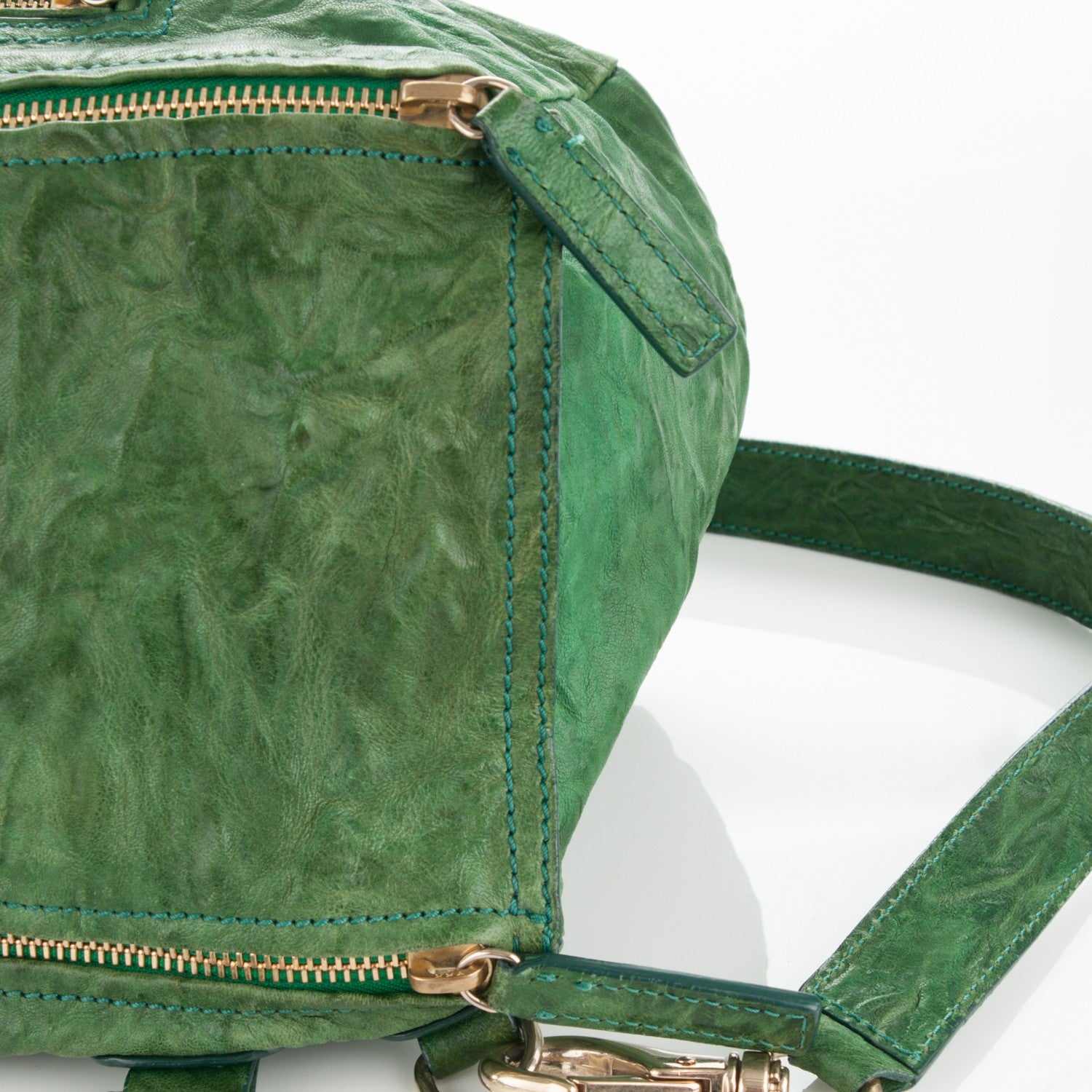 Givenchy Tumbled Sheepskin Medium Pandora Emerald 10 of 11
