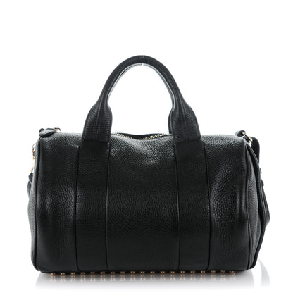 Alexander Wang Pebbled Lambskin Rocco Black Pale Gold Hardware 1 of 7