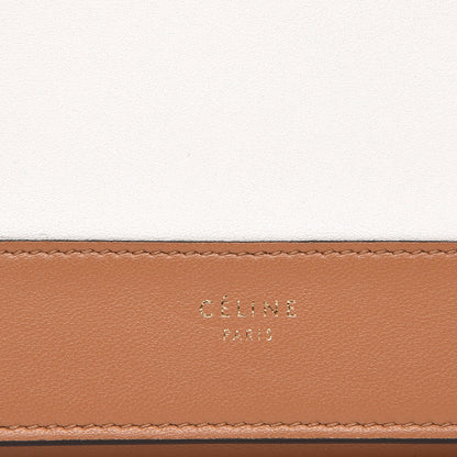 Celine Smooth Lambskin Medium Frame Multifunction Wallet Tan Optic White 7 of 10