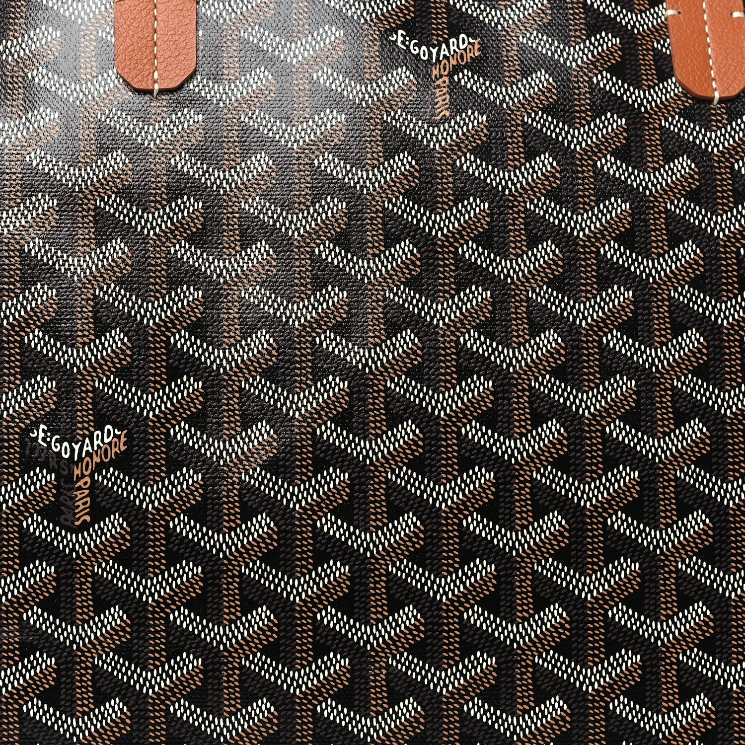 Goyard Goyardine Chien Gris Bag Black Gold 6 of 8