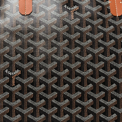 Goyard Goyardine Chien Gris Bag Black Gold 6 of 8