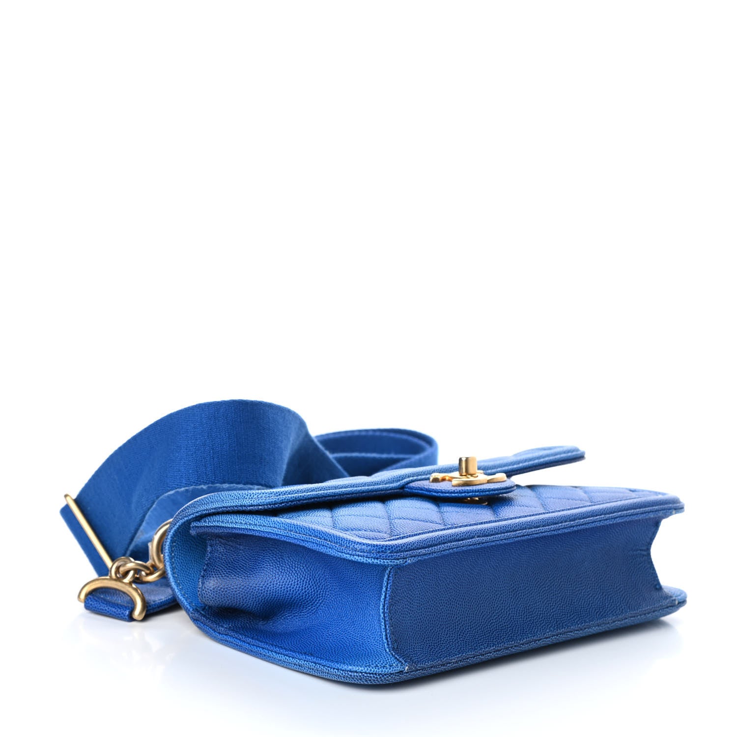 Chanel Caviar Quilted Small Sunset On The Sea Flap Blue 4 of 10