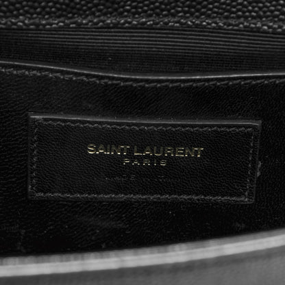 Saint Laurent Grain De Poudre Small Monogram Kate Satchel Black 7 of 7