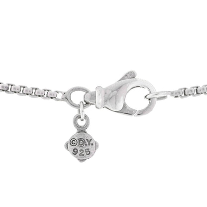 David Yurman Sterling Silver Diamond Crossover Bar Necklace 4 of 6