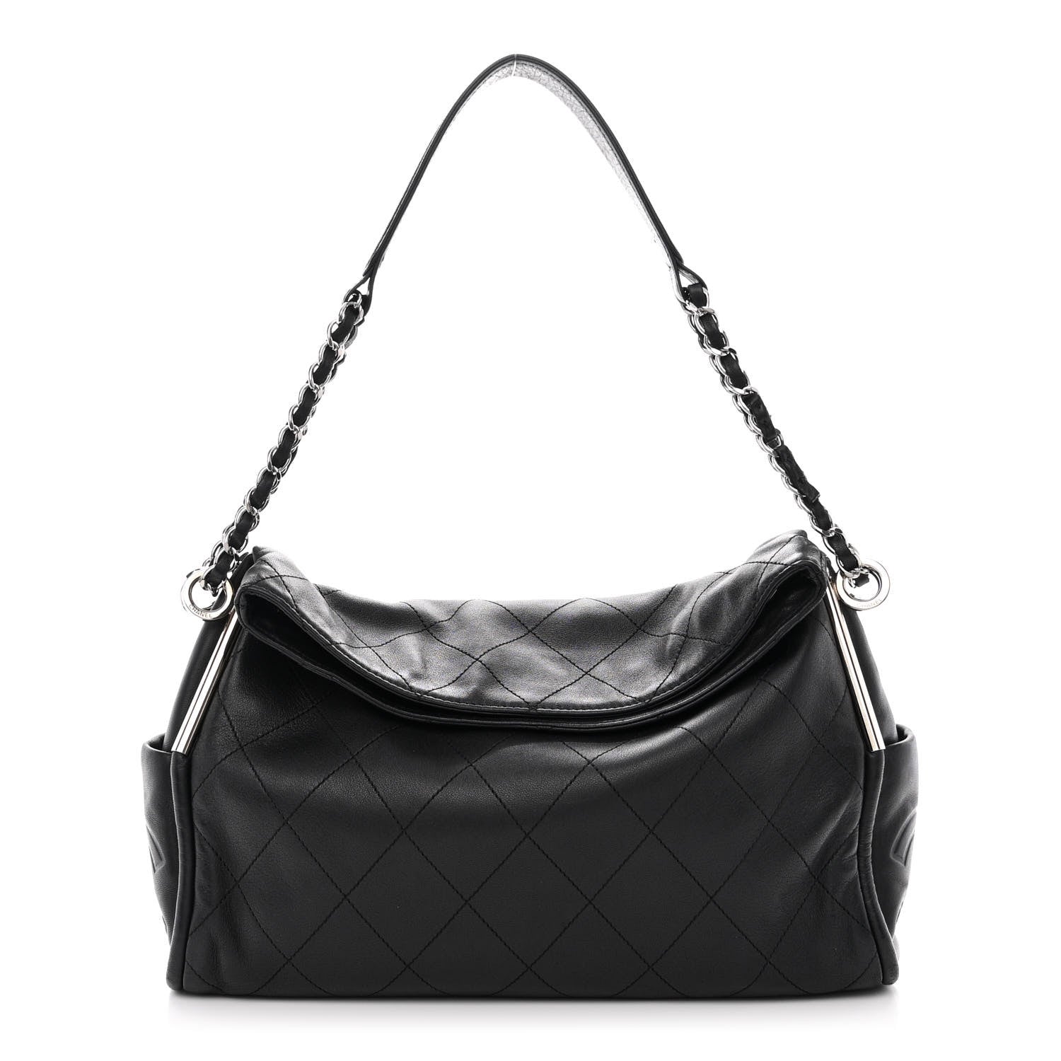 Chanel Lambskin Stitched Medium Ultimate Soft Tote Black 1 of 10