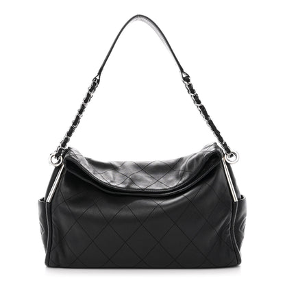 Chanel Lambskin Stitched Medium Ultimate Soft Tote Black 1 of 10