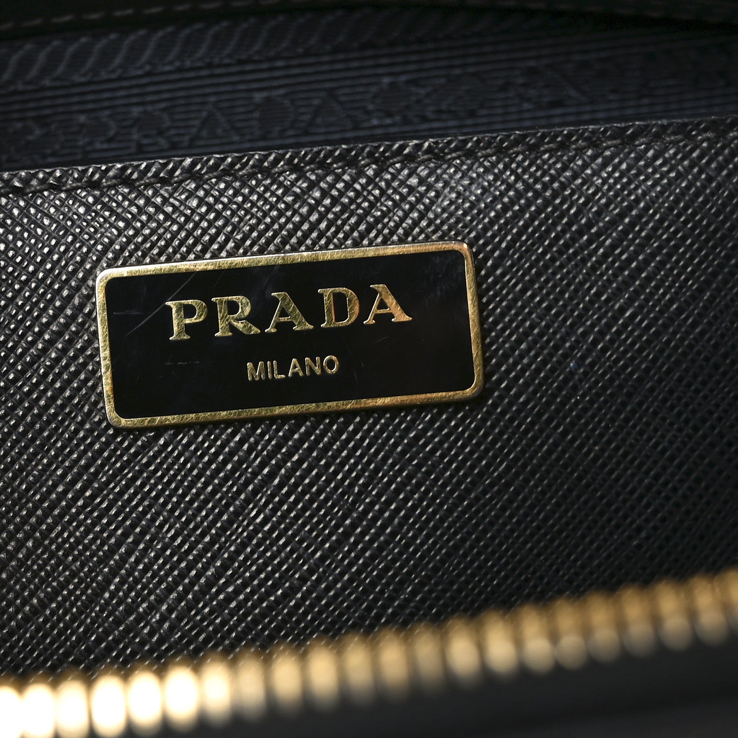 Prada Saffiano Medium Galleria Double Zip Tote Black 6 of 9