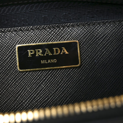 Prada Saffiano Medium Galleria Double Zip Tote Black 6 of 9