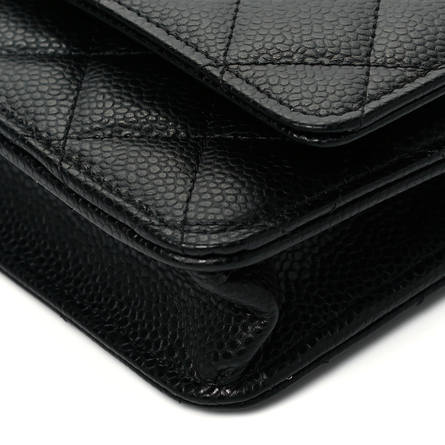 Chanel Caviar Quilted Wallet On Chain WOC Black 9 of 9