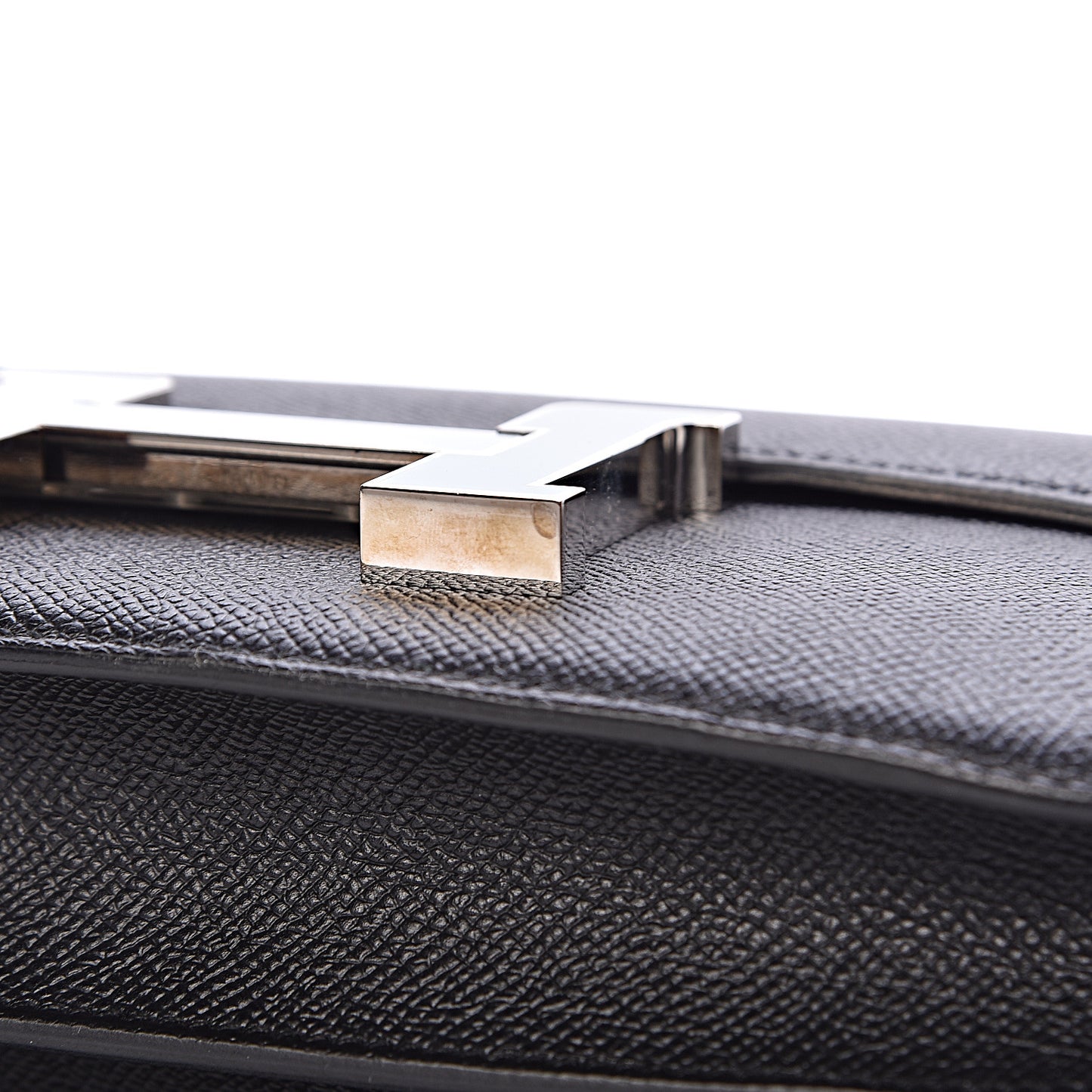 Epsom Enamel Constance 24 Black Bleu Saint Cyr