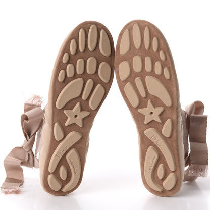 Christian Dior Micro Mesh Academy Lace-Up Ballerina Flats 36.5 Nude 5 of 9