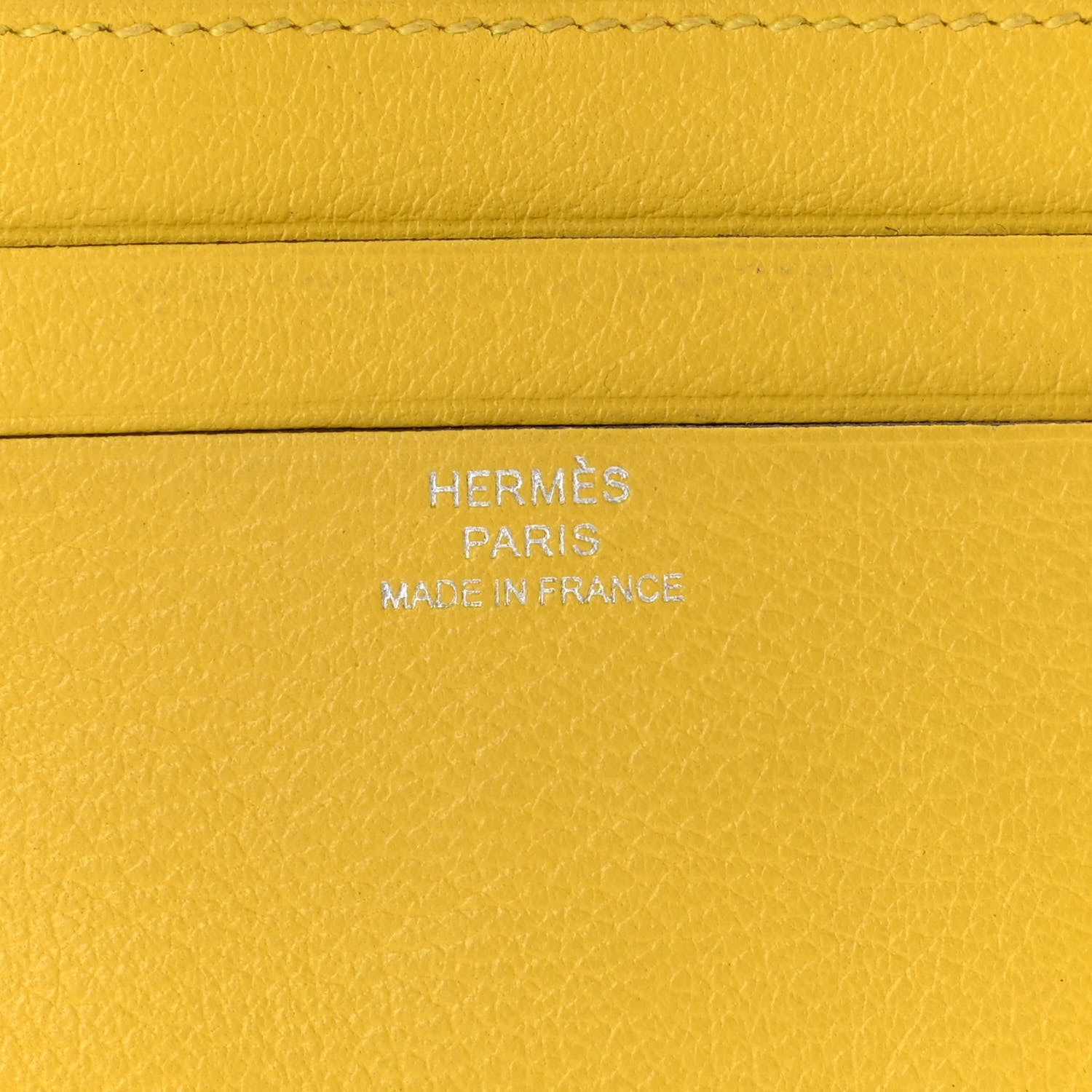 Hermes Evercolor Citizen Twill Card Case Jaune De Naples 6 of 7