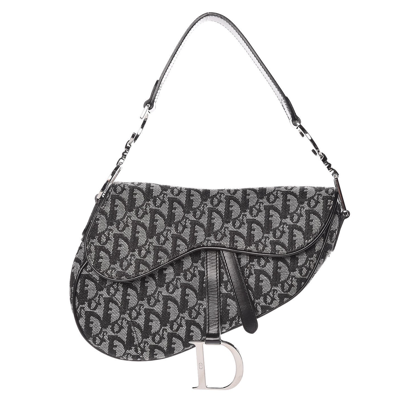 Monogram Saddle Bag Black