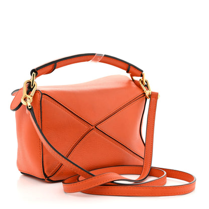 Loewe Calfskin Mini Puzzle Bag Orange 3 of 12