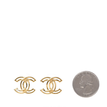 Chanel Metal Obazine CC Earrings Gold 2 of 5